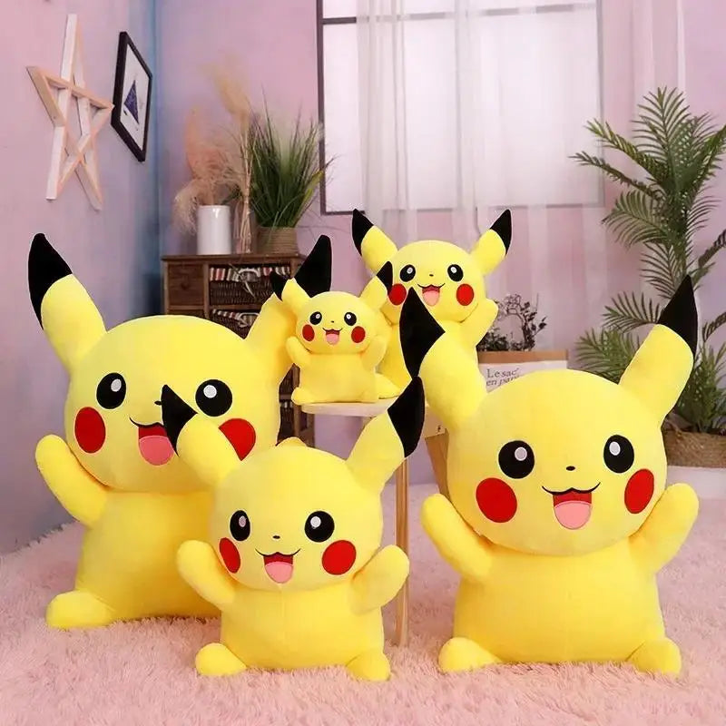 80cm Big Size Pokemon Pikachu Plush Doll Japanese Anime Cute and soft  Pikachu Children's accompany Collection Toys Gifts