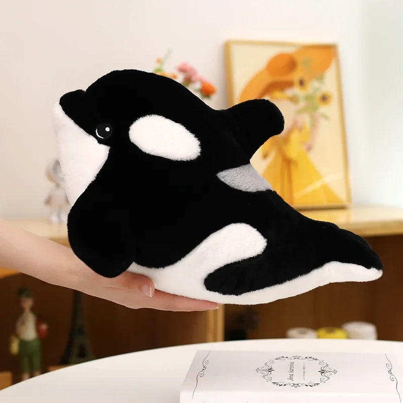 Simulated Killer Whale Plush Toys Stuffed Orcinus Orca Fish Doll Cute Shark Cartoon Soft Sleep Pillow Kids Girls Baby Gift