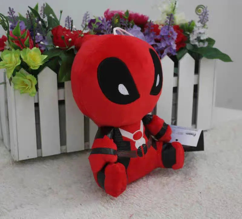 Kawaii Cute 20cm X-men Deadpool Movie Plush Puppet Figure Toys For Children Animal Doll Kawaii Companion For Kids Fans Gifts