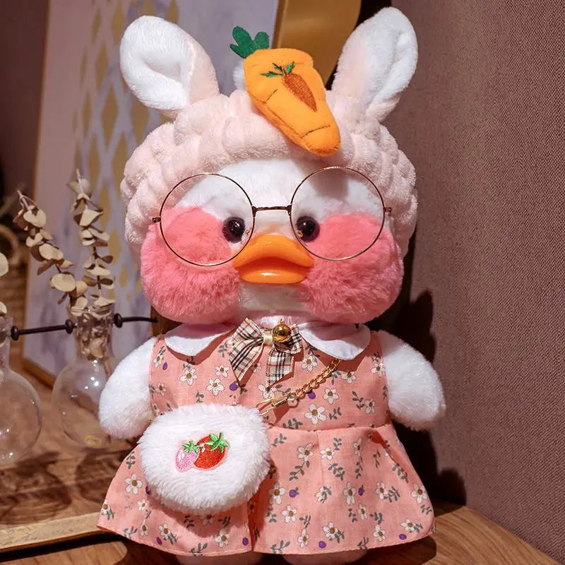 30cm Kawaii Cosplay White Duck Plush Toys Cute Stuffed Duck Lalafanfan Duck Hug Animals Toys Soft Plushies Children Toys