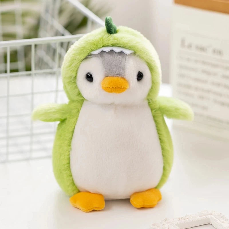 1pc Kawaii Penguin Plush Toys Soft Stuffed Penguin with Unicorn /Dinosaur/Rabbit Costume Toys For Baby Girls Birthday Gift Party