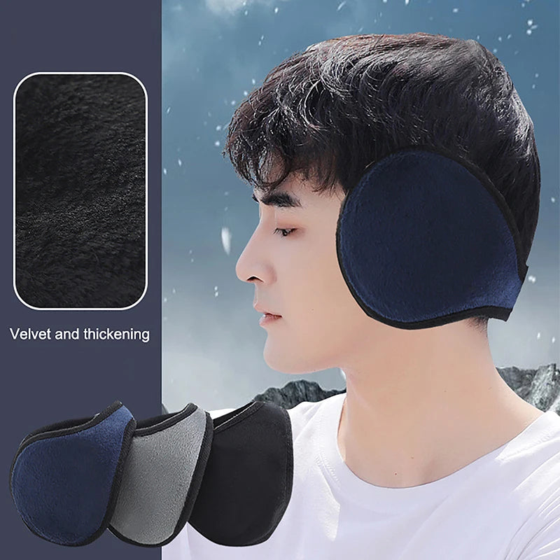 Windproof Earmuffs Men Women's Ear Warm Protector Thicken Plush Winter Warm Fleece Earmuff Outdoor Cycling Warmer Soft Ear Muffs