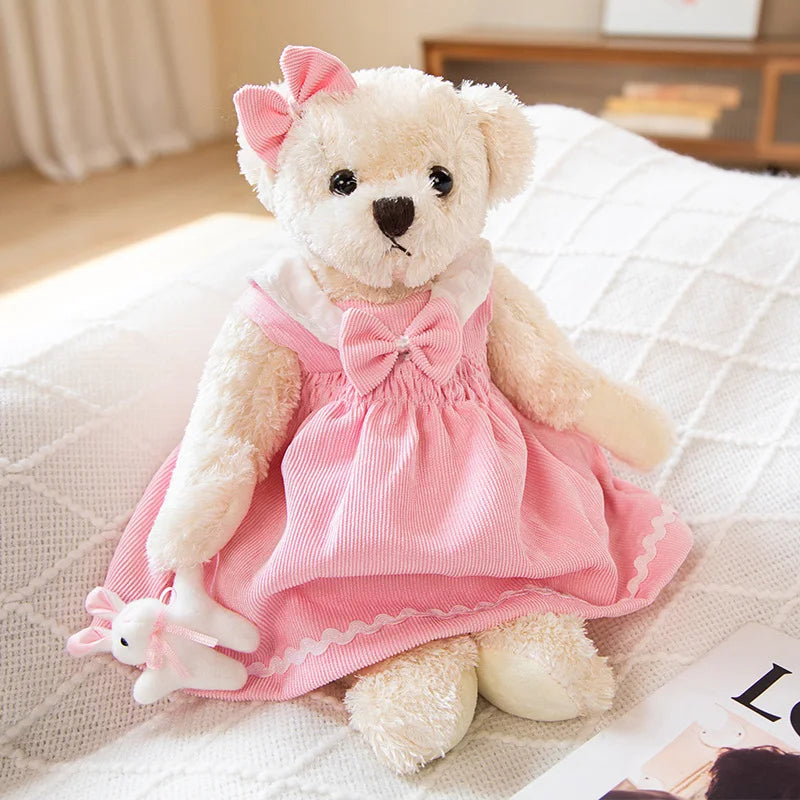 1pc 40cm Lovely Teddy Bear Wearing Skirt Plush Toys Stuffed Dolls Toy Kids Baby Girls Children Girl Birthday Christmas Present