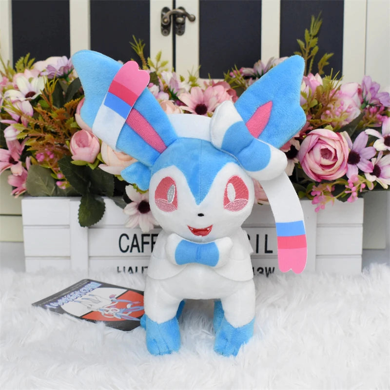 Pokemon Plush Toys Poliwhirl Lucario Sylveon Butterfree Gengar Cubone Zorua Soft Stuffed Animals Dragonite Jirachi Peluche Dolls