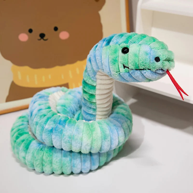 Big Size Snake Plush Anime Toys Cartoon Wild Animal Snake Stuffed Doll Kawaii Room Decor SnakeCushion Kids Xmas Gifts