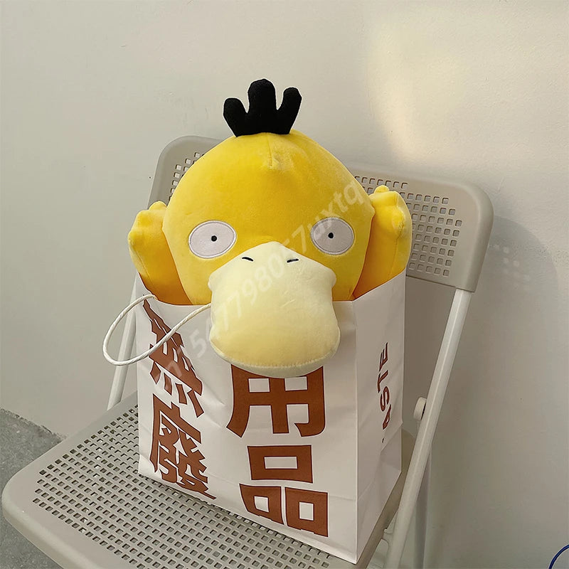 40cm Lovely Psyduck Plush Toy Cartoon Stuffed Anime Pokemon Psyduck Yellow Duck Doll Soft Cuddly Plushies Xmas Gifts