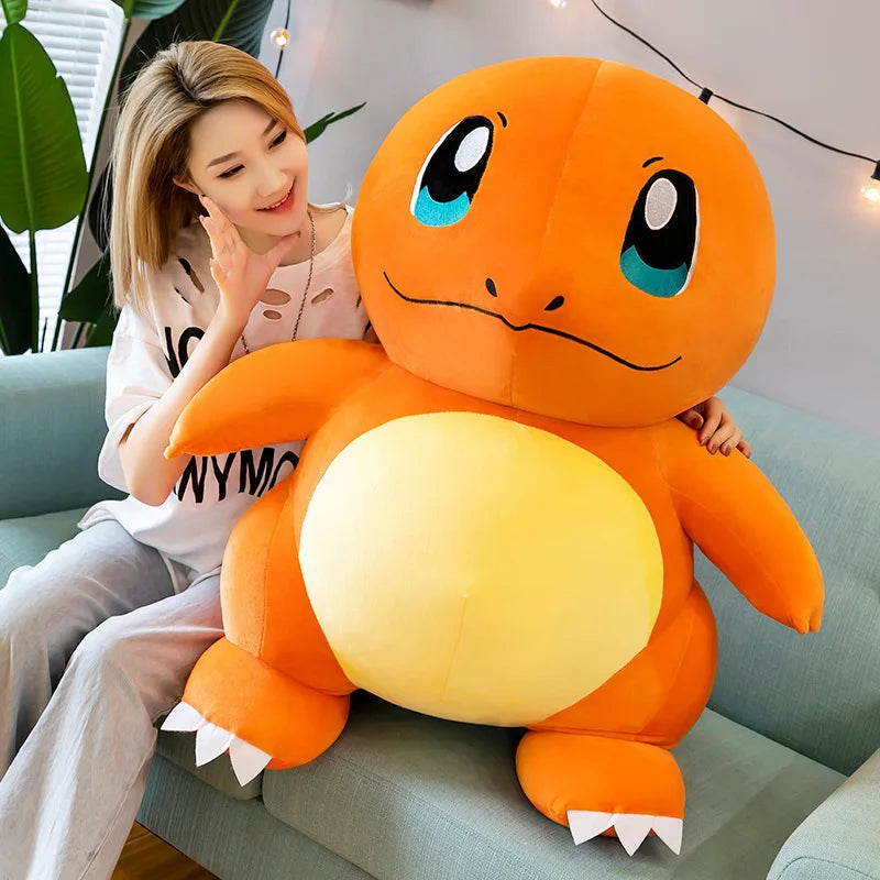 Pokemon Cute and Soft Charmander Plush Doll Accompanying Sleeping Pillow Toy Birthday Gift for Kids