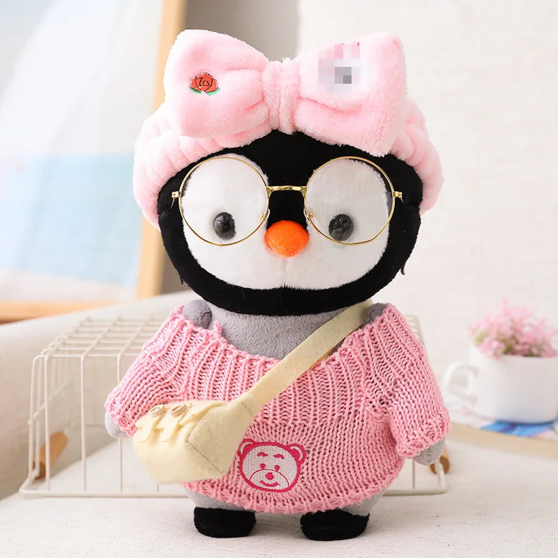 Outfits for 30cm LaLafanfan Cafe Duck Penguin Plush Toys Cartoon Stuffed Dolls Accessories Clothing Hair Band Sweater Kids Gift