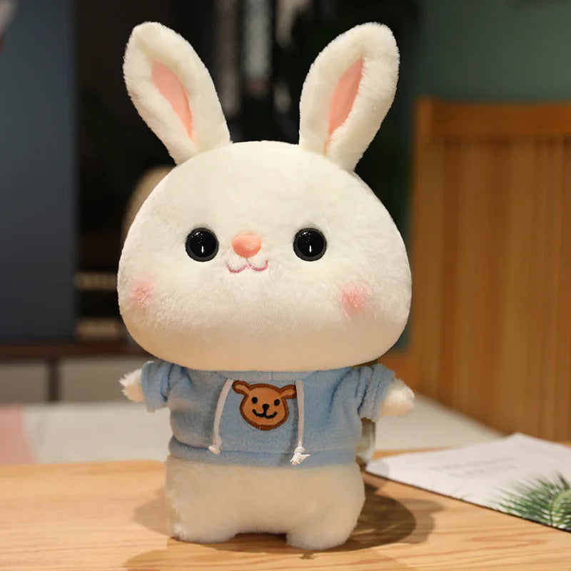 Soft Rabbit Lalafanfan Rabbit Cafe Girl Plush Toy Cute 30cm Kawaii Lalafanfan Doll Wearing Glasses Wearing Clothes Toys Gift