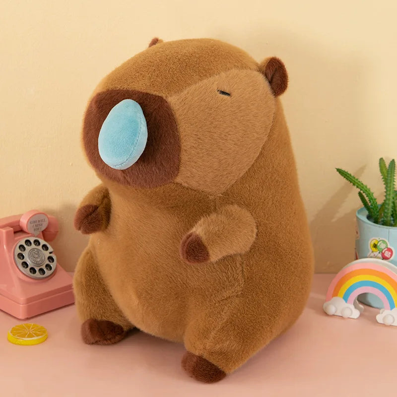 Capybara Plush Doll Toy Animal Cartoon Funny Cute Nerdy Snot Bear Doll Plush Toy Rag Toy Birthday Gift Kids Soft Plush Doll