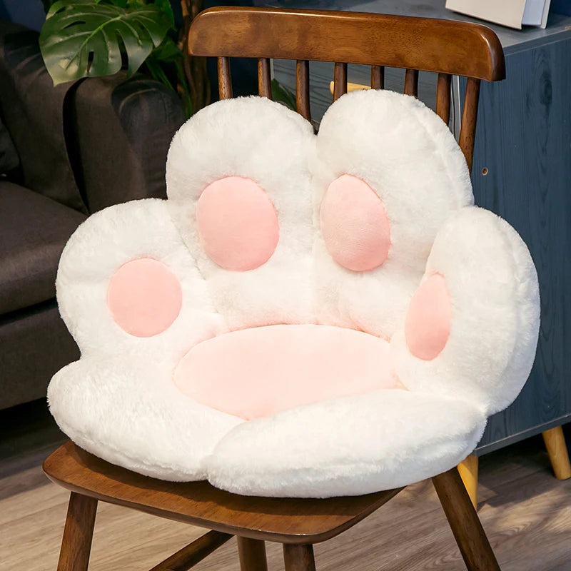 70cm  Kawaii Plush Bear Paw Mat Cute Animal Bear Cat Foot Pillow Heart Plush Cushion Stuffed Soft Toys for Home Decor Gifts