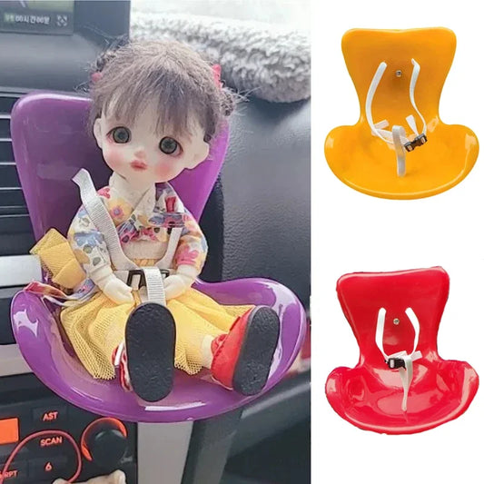 For Labubu For blythe doll Safety Seat Kawaii Ob11 Doll Seat Car Air Aromatreatment Decoration Cute Car Decoration