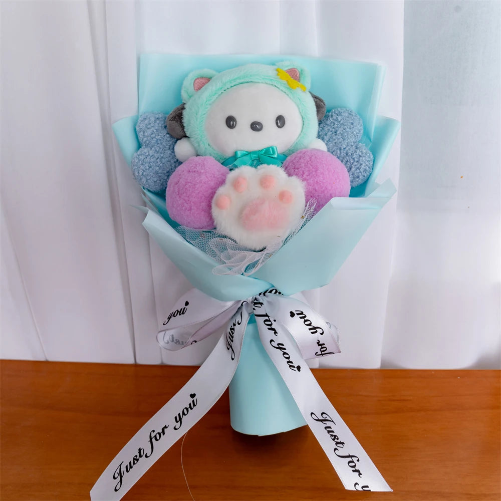 Kuromi My Melody Cinnamoroll Hello Kitty Sanrio Anime Doll Toy Cartoon Plush Bouquet Woman Valentine's Day Girls Christmas Gifts