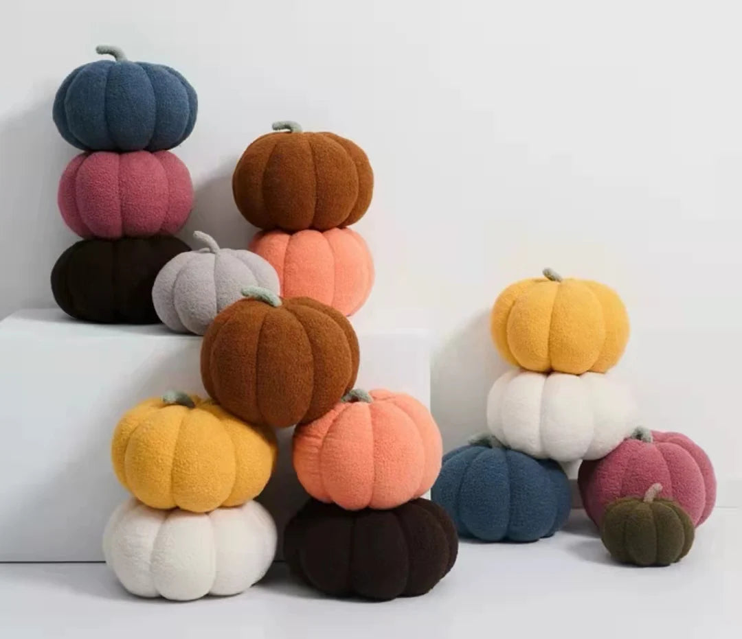 20cm Kawaii Nordic Halloween Pumpkin Plush Toy Plushie Soft Plant Stuffed Doll Holidays Props Decorative Throw Pillow for Kids