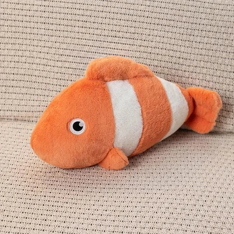 New Octopus Seals Clown Fish Plush Toy Soft Fish Stuffed Animals Cuddly Pillow Birthday Gift for Kid Ocean Party Home Decoration