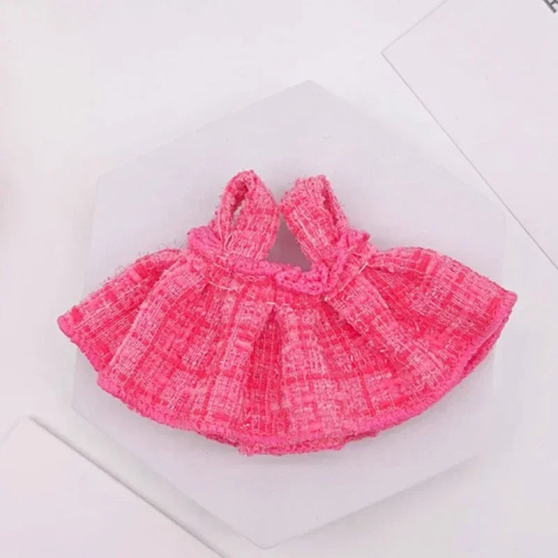 Mini Plush Doll'S Clothes Outfit Accessories For Korea Kpop Exo Labubu Idol V1 V2 Skirt sweater Clothing Gift