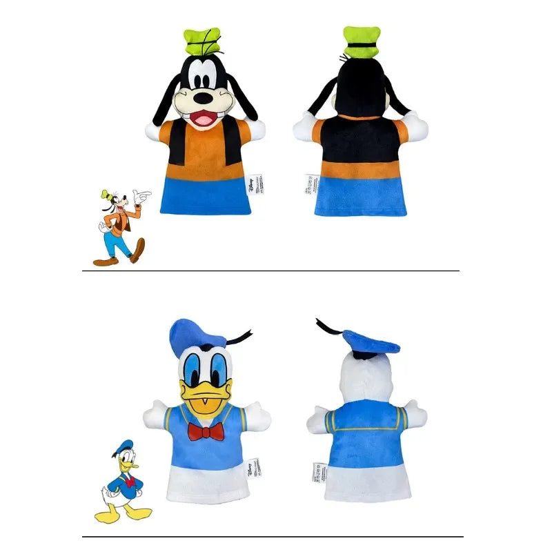 Disney Cartoon Hand Puppet Mickey Mouse Donald Duck Winnie the Pooh Plush Toy Interactive Parent-child Hand Puppet