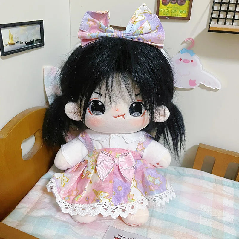 20cm IDol Doll Anime Plush Cotton Dolls with Clothes Cute Stuffed Star Figure Doll Toys Plushies Toys Fans Collection Gifts