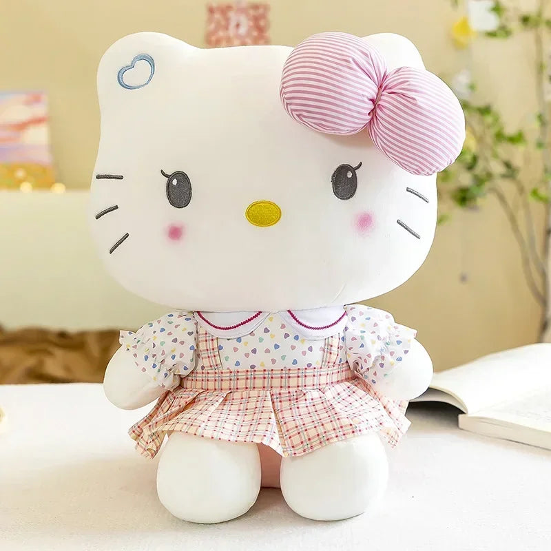 Kawaii Sanrio Anime Plush Stuffed Animal Hello Kitty Doll Plushies Cartoon Rag Girls Children Christmas Gift Peluche