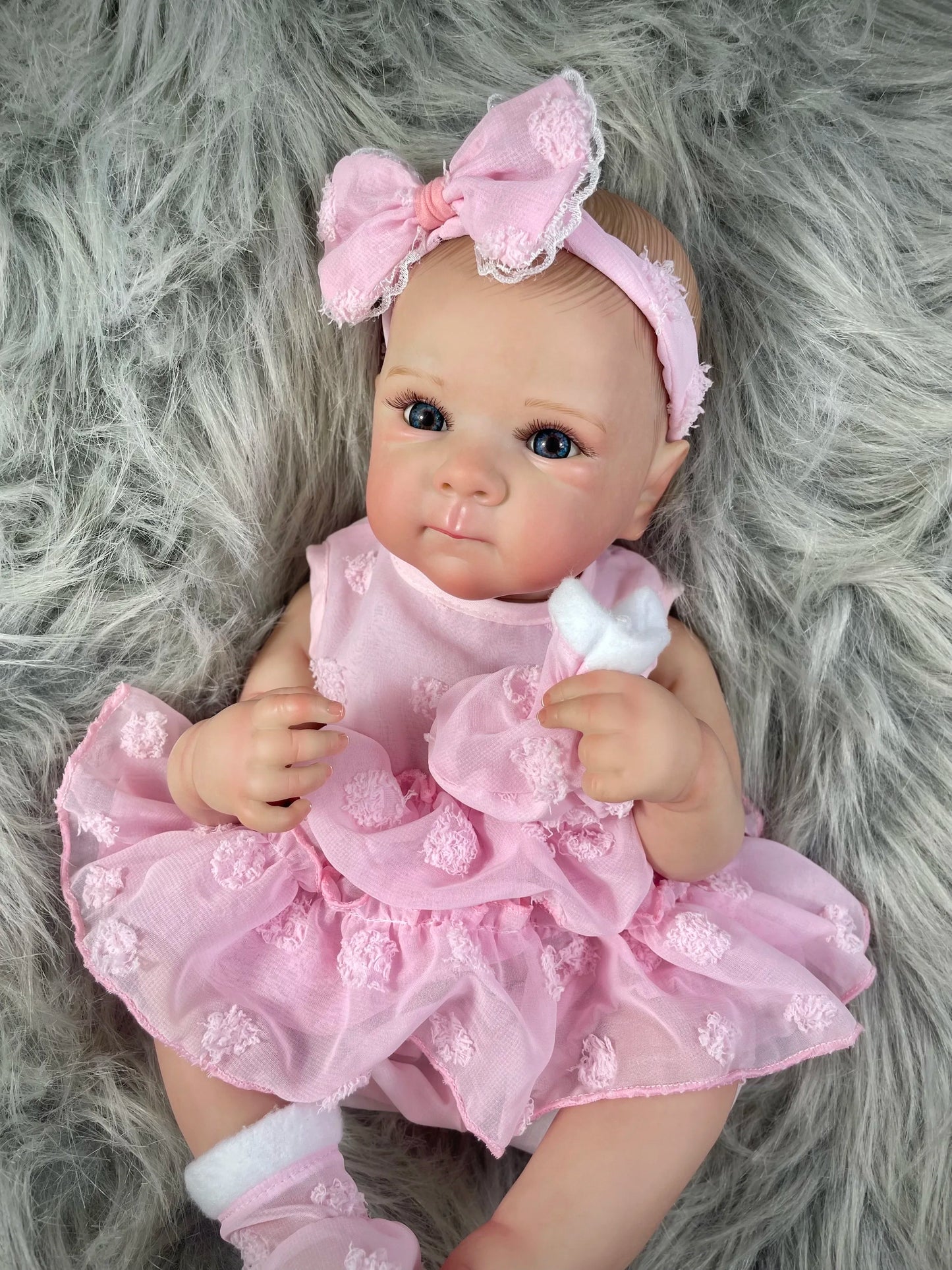 MRB 18 Inch Bettie Full Body Silicone Vinyl Girl Washable Reborn Baby Doll With Painted Lifelike Hair Bebe Reborn Christmas Toys