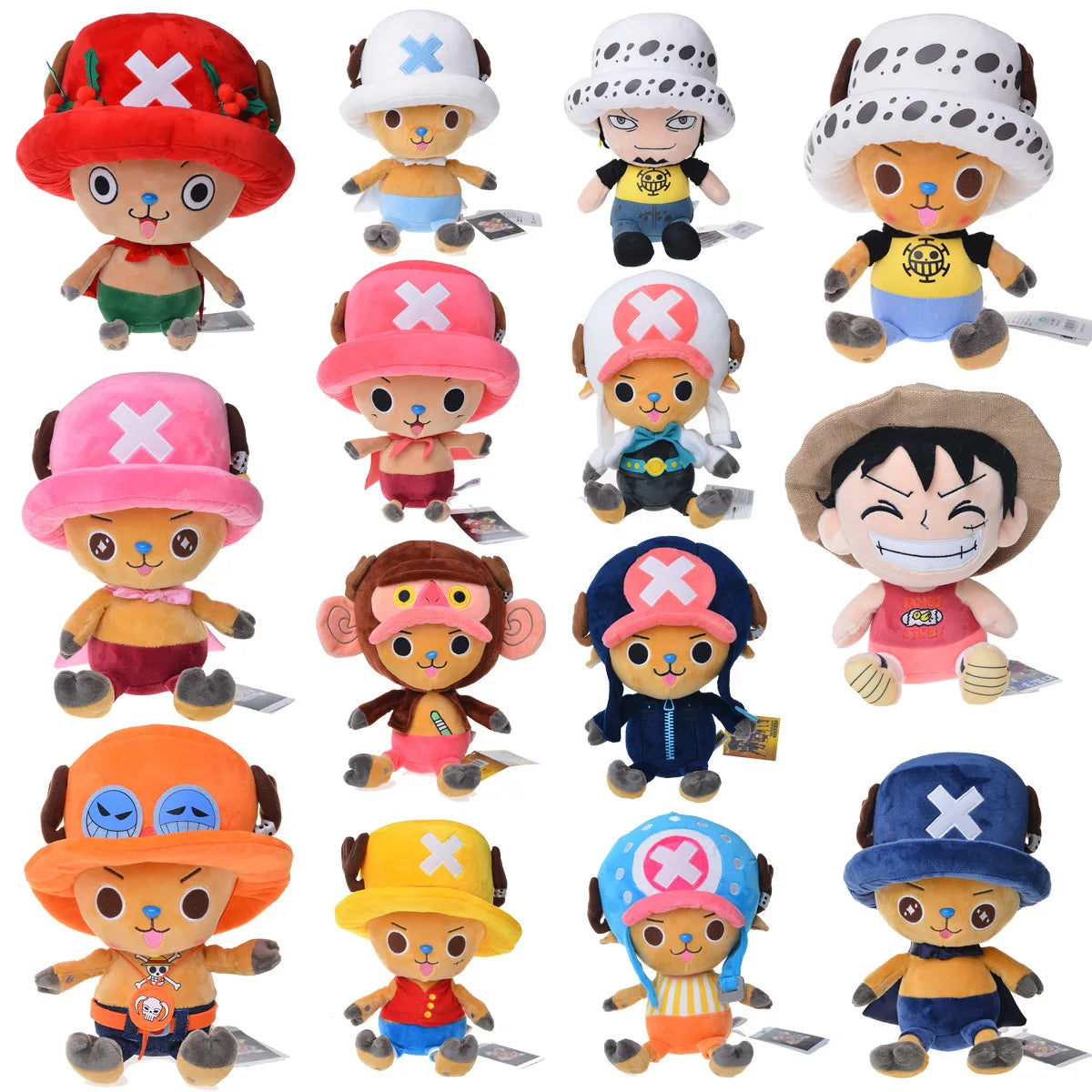 Premium 11CM One Piece Kawaii Plush Keychain - Plushy Mart