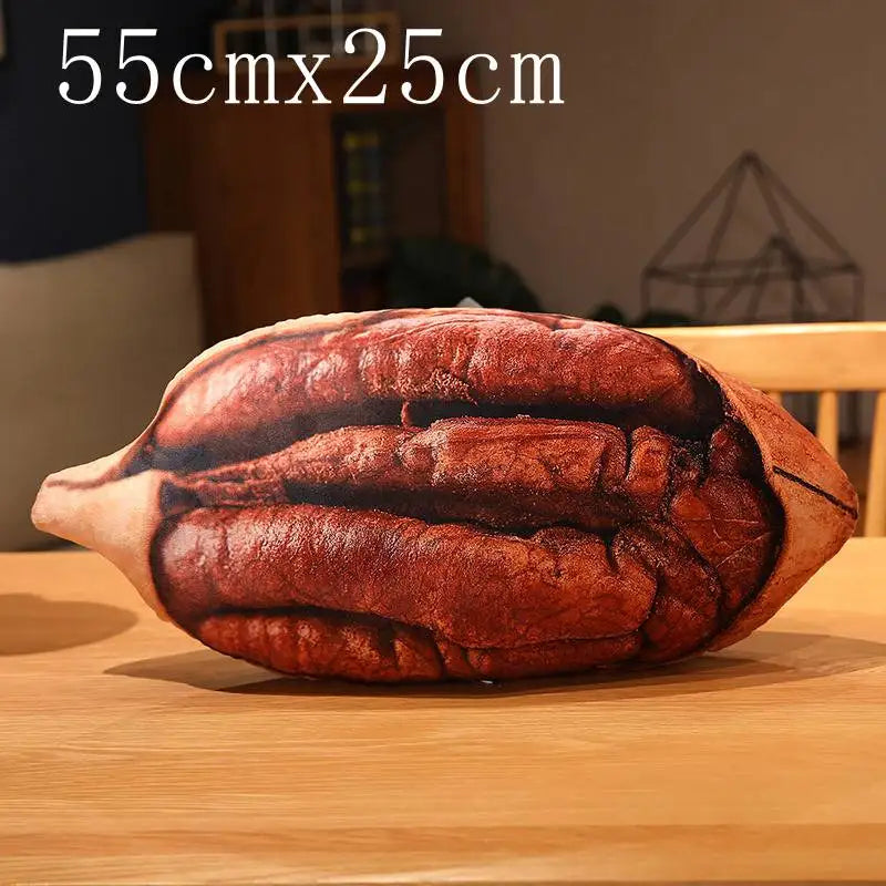 Simulation Nut Food Plush Toy Lifelike Snack Food Stuffed Toy Almond Pecans Pistachio Walnut Cashew Pillow Photography Props