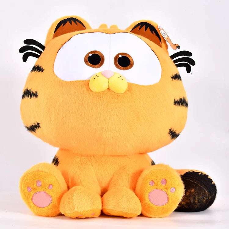 Original MINISO Garfield Kittens Plush Lazy Ginger Cat Stuffed Doll Anime Kitty Peluche Toys Hobbies Sofa Cushion Xmas Kid Gift