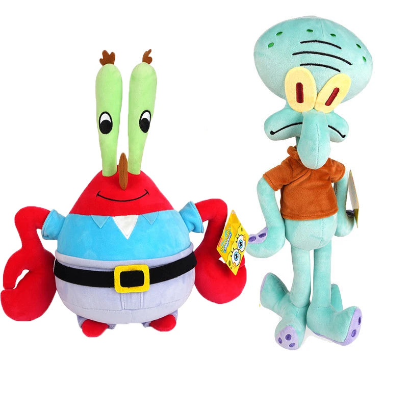 22-40Cm 100% Genuine Spongebob Patrick Star Kawaii Cartoon Animal Plush Toy Stuffed Doll Cartoon Soft Kids Toys Birthday Gift