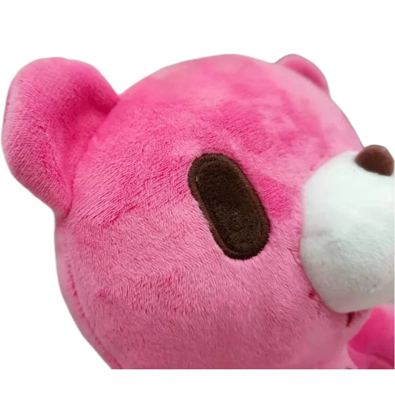 25cm Gloomy Bear Plush Toy Bloodthirsty Pink Bear Soft Toy Cute Teddy Toy Stuffed Animal Pillow for Kids Birthday Christmas Gift