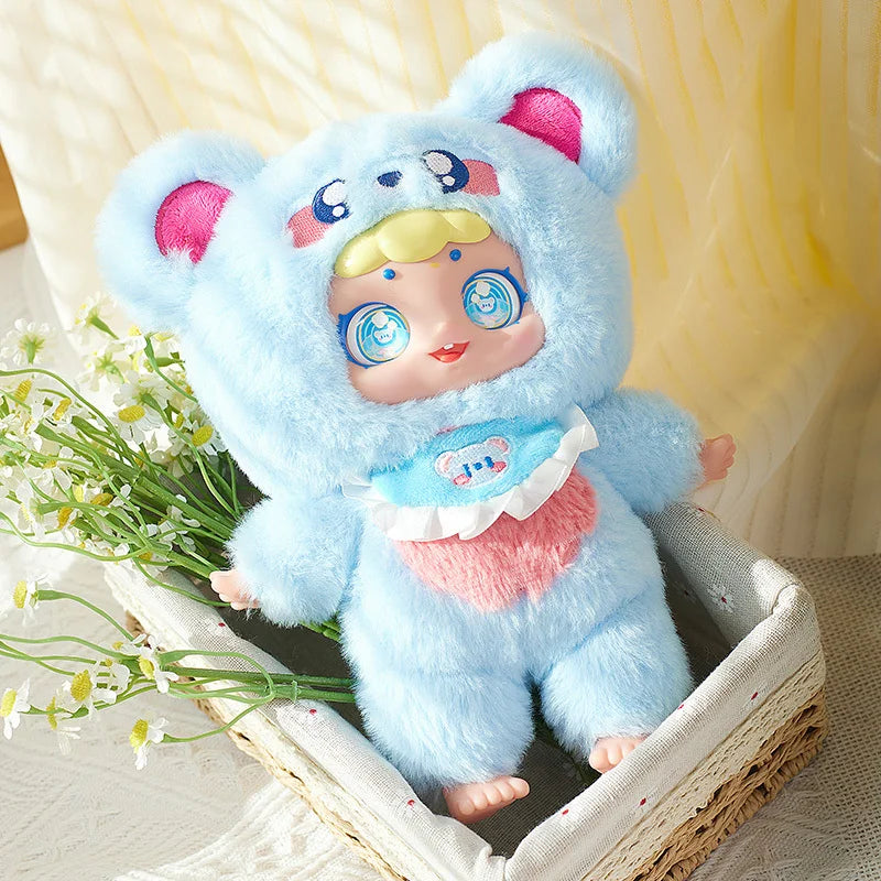 Baby Three Dessert Series Plush Girl Blind Box Keychain Handmade Cute Little Bear Trendy Play Doll Pendant Plush Trendy Toy Doll