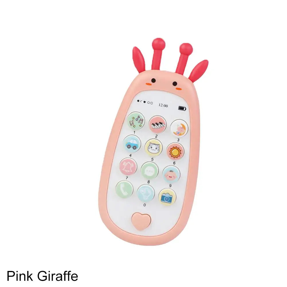 Baby Phone Toys Bilingual Telephone Teether Music Voice Toy Early Educational Learning Machine Electronic Children Gift Baby Toy