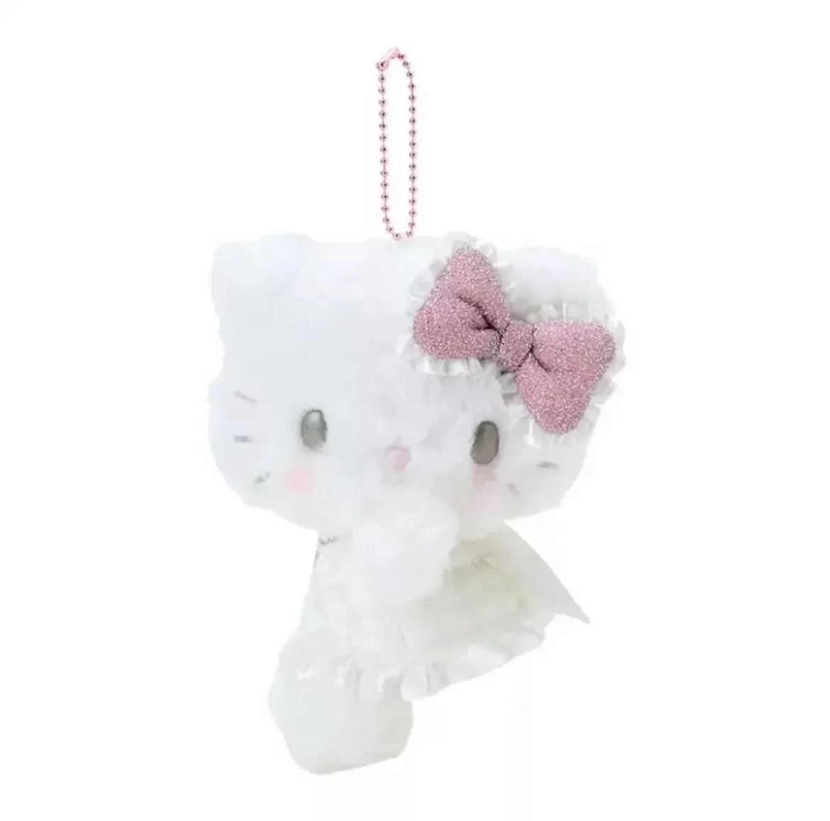 Sanrio Hello Kitty Angel Demon Series Plush Pendant Bag Decoration Essential Keychain Pendant Doll Girls Xmas Birthday Gifts