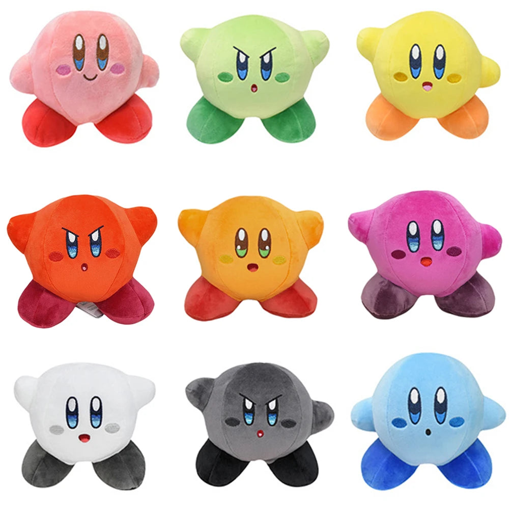 Kawaii Star Kirby Plush Toys Grey Kirby Ghost Kirby Pink Blue Green Red Best Christmas Birthday Gifts for Children