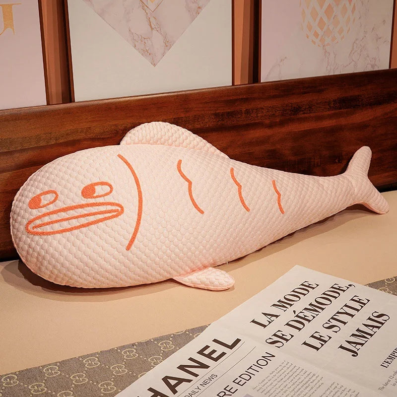 1pc 160cm Simulation Giant Fish Plush Toys Stuffed Soft Animal Carp Plush Pillow Creative Sofa Pillow Cushion Funny Gift Kids