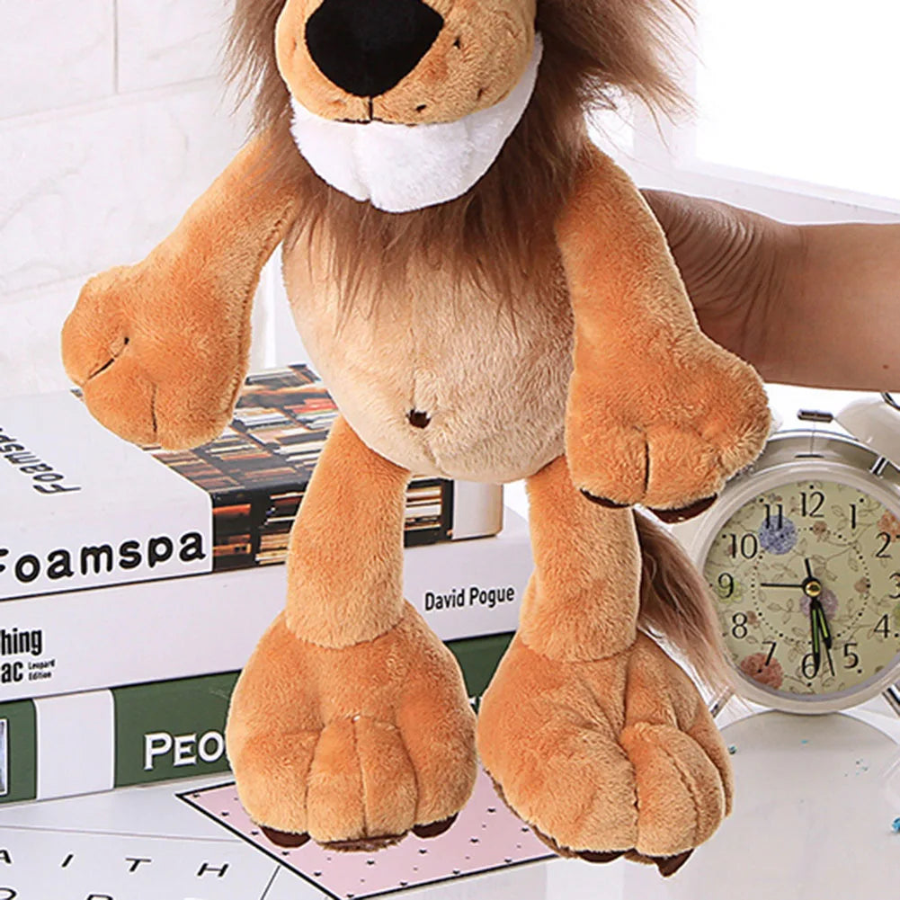 25cm Cute Jungle Animal Plush Toys Stuffed Lion Elephant Giraffe Monkey Plush Doll Toys for Kids Baby Children Birthday Gift