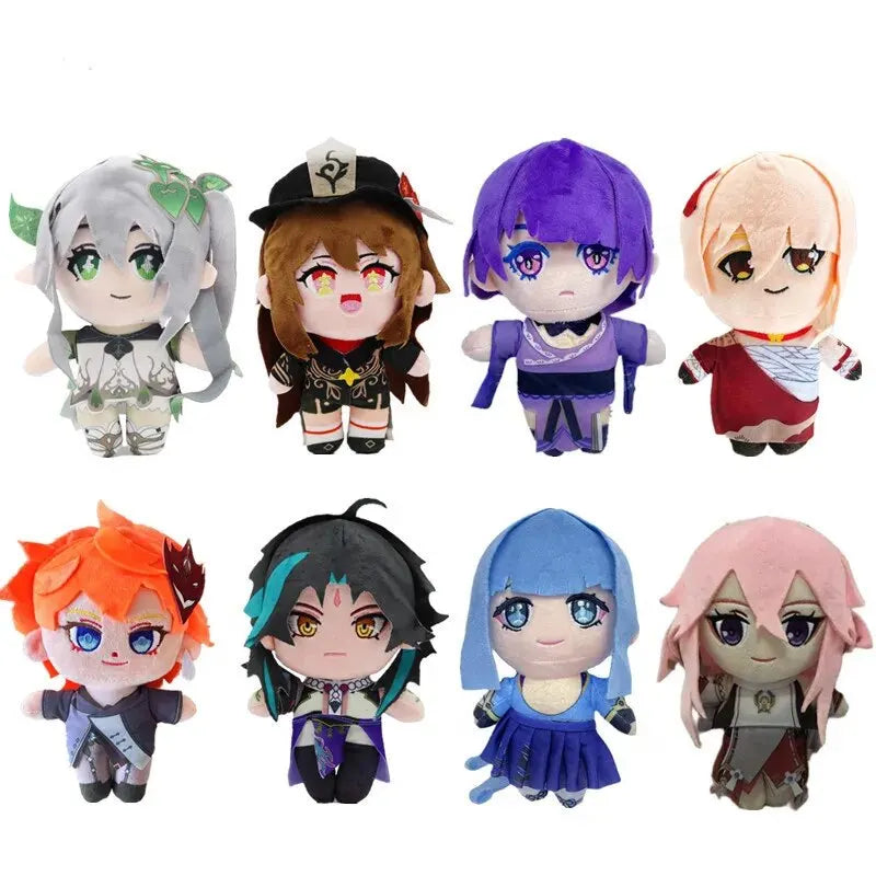 23cm Genshin Impact Project Cartoons Anime Game Character Stuffed Plush Doll Birthday GiftsToys For Kids