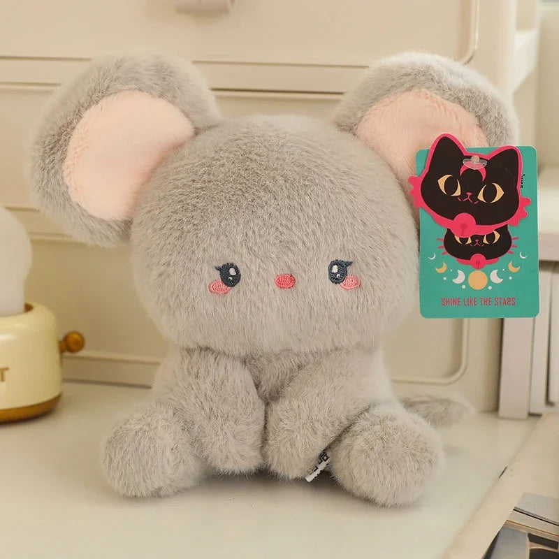 New Kawaii Soft Animal Series Plush Doll Pillow Elephant Pig Dog Sheep Mouse Monkey Cute Plush Toy Gift for Boys and Girls