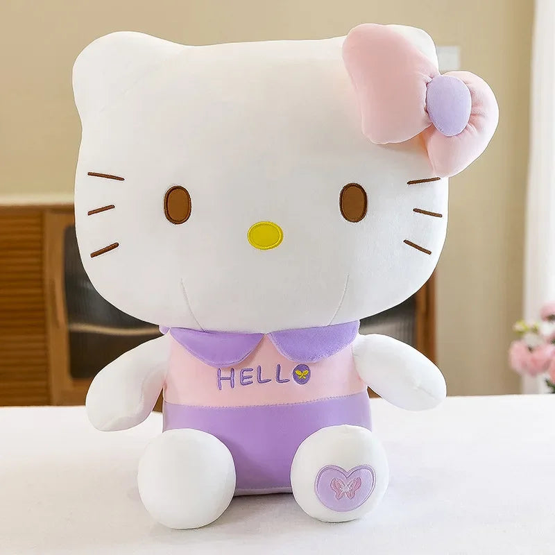 85cm Big Size Sanrio Hello Kitty Throw Pillow Stuffed Toys Anime Cat Plush Toys Plushie Kids Gifts Children Dolls for Girls Boys