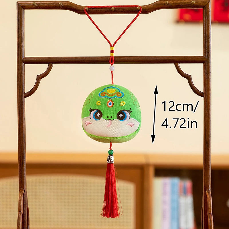 1PCS Chinese Style Festive Plush Lion Dance Tassel Pendant Luggage Hanging Decoration Bag Pendant Accessories