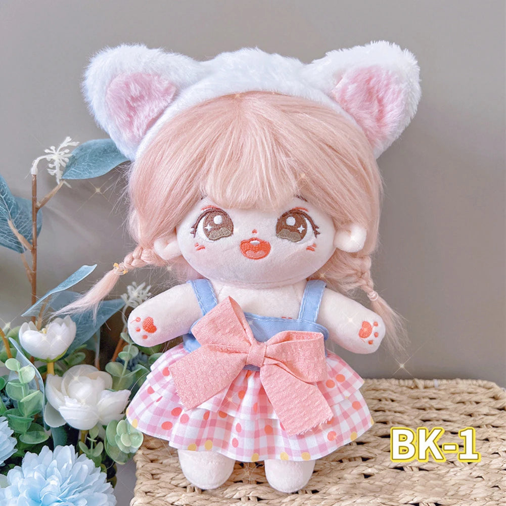 For Nommi/20CM Cotton Doll Rompers Cartoon Plush Doll Replacement Outfit Lolita Dress Playing House Accessories DIY Mini Clothes