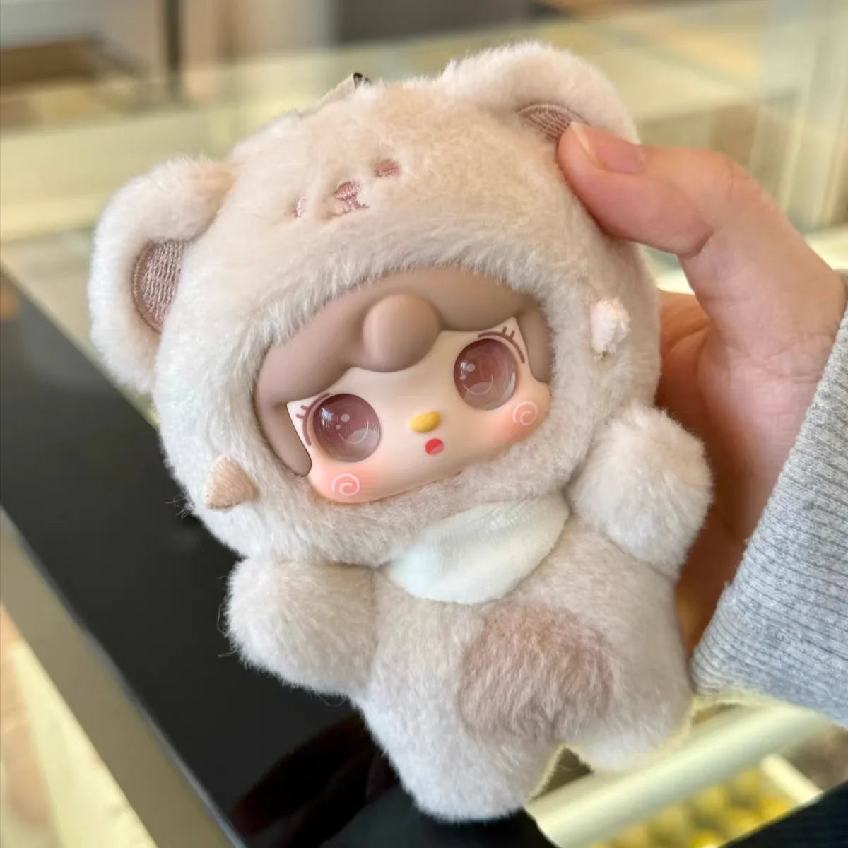 Hot Yooki V4 10cm Pendant Gen Bite Bear Series Vinyl Mini Blind Box Cute Decor Collection Figurine Kid Bestie Girl New Year Toys