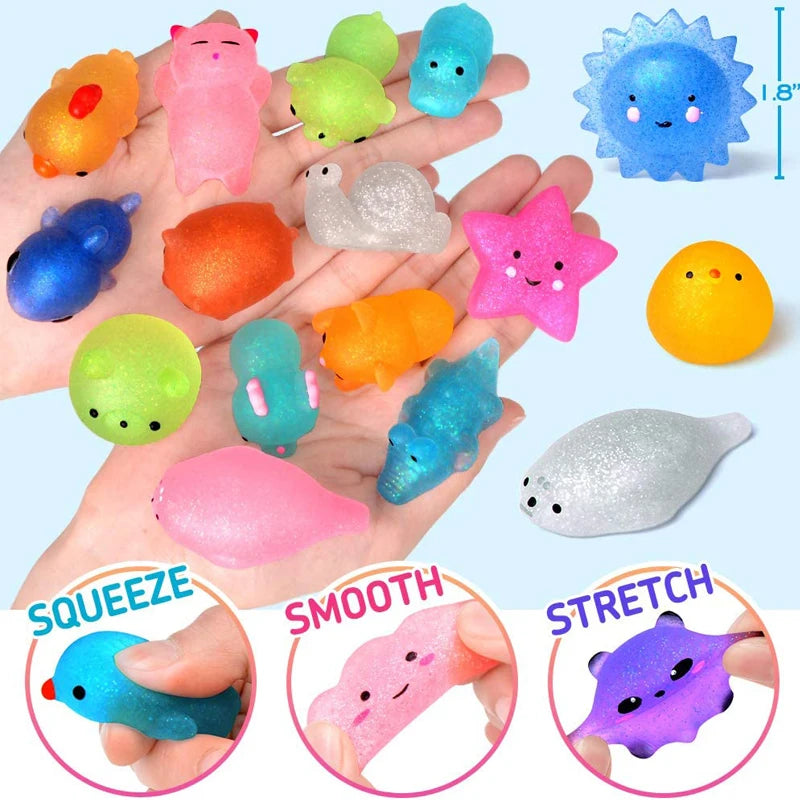 Mochi Squishy Glitter Kawaii Anti-Stress Fidget Toys