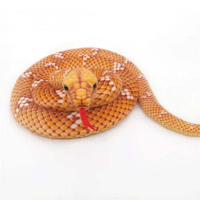 1pc 200cm/300cm Giant Snakes Plush Toy Simulation Long Golden Python Stuffed Snake Plushie Children Boys Gift Home Decoration