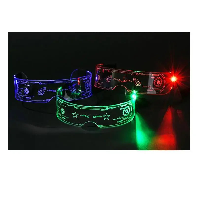 LED Luminous Glasses Sparkling Glasses Party for Labubu Doll Toy Decoration (no doll)