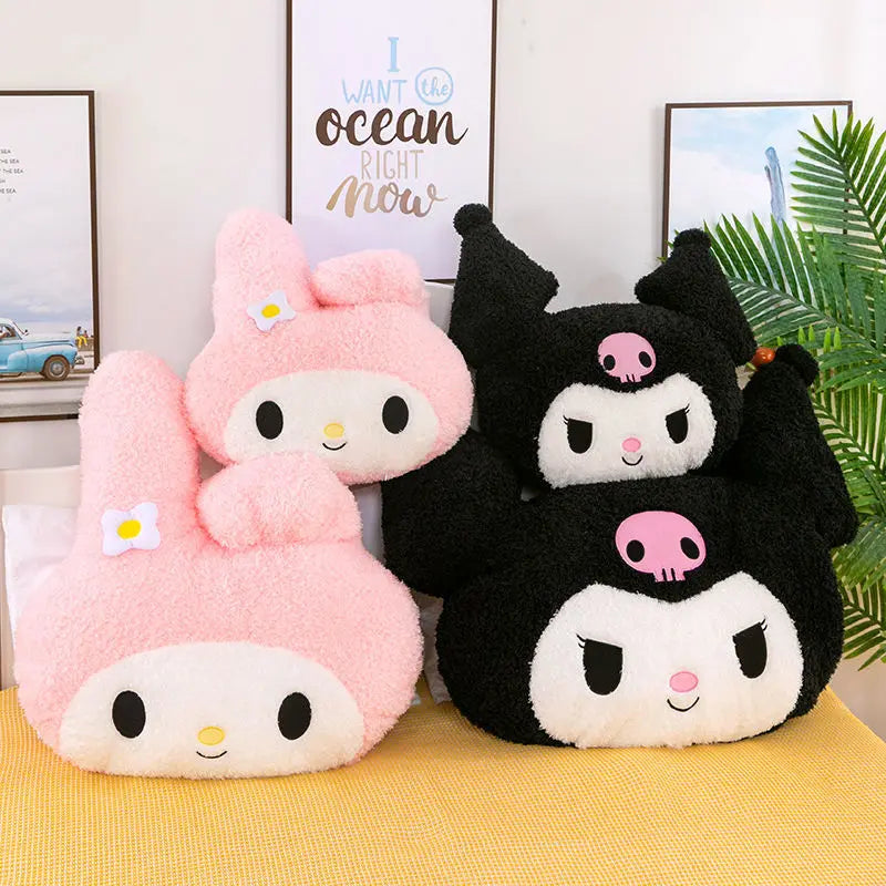 Oversized Kuromi Melody Sanrio Kawaii Super Soft Plush Pillow - Plushy Mart