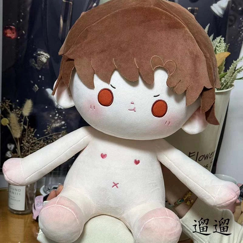 40cm Naked Cotton Doll Cute Idol Stuffed Super Star Figure Dolls Kawaii Plush Girl Doll Can Change Clothes Gift Light and Night