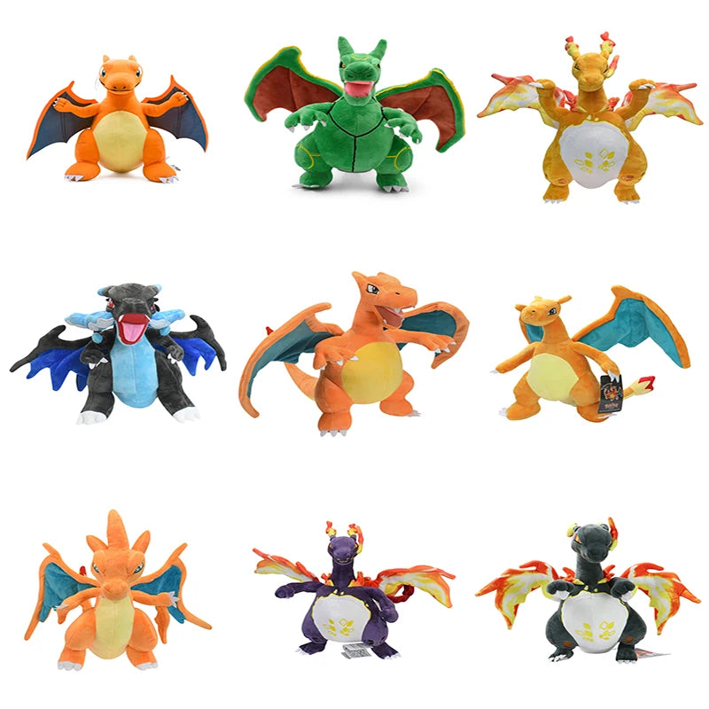 Pokemon Charizard X Y Soft Plush Toys Anime Rayquaza Fuse Gigantamax Charizard Cool Stuffed Animals Peluche Dolls Birthdays Gift