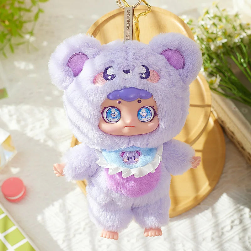 Baby Three Dessert Series Plush Girl Blind Box Keychain Handmade Cute Little Bear Trendy Play Doll Pendant Plush Trendy Toy Doll