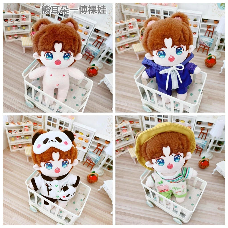 20cm IDol Doll Star Plush Cotton Dolls Cute Stuffed Plushies Figure Dolls Toys Fans Collection Children Gifts