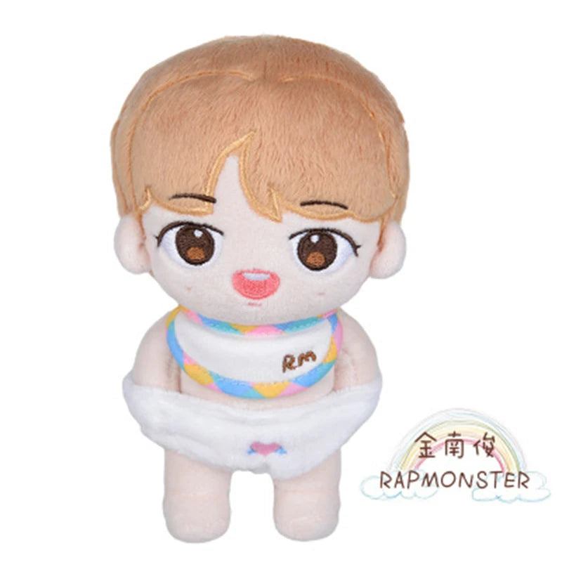 Kawaii Korean Star Men's Group Cartoon Plush Toy Cute Jumpsuit Doll Pillow Cushion Fans Around Birthday Gifts